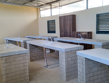 Science laboratory facilities at St Joseph Integrated Secondary School
